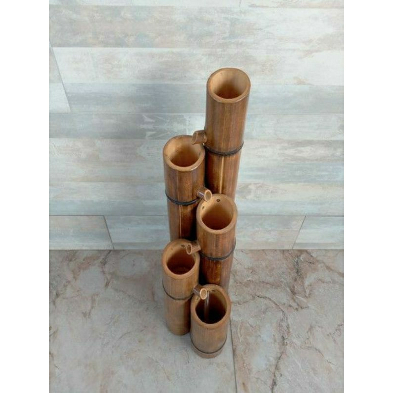 Pancuran air kolam bambu,pancuran bambu ,air mancur bambu dekorasi kolam ikan ,aquarium,acuascape