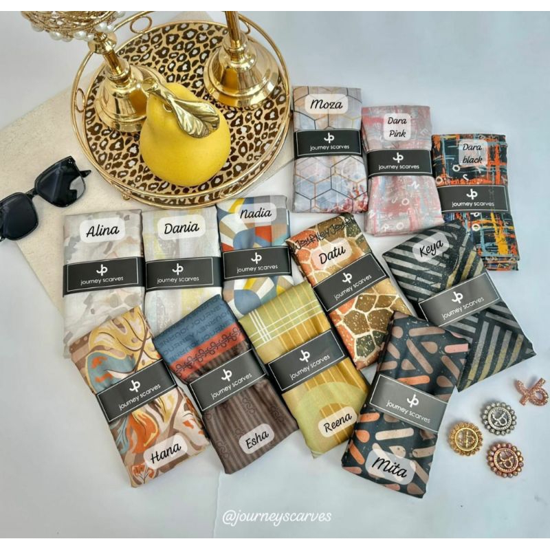 Kerudung journey motif terbaru
