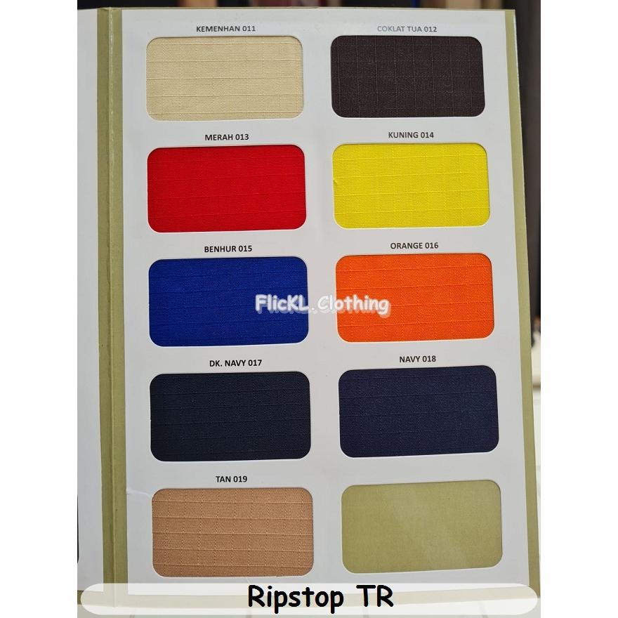 Kain Ripstop TR Serat Kotak Kotak Bahan RIpstop TR Katun