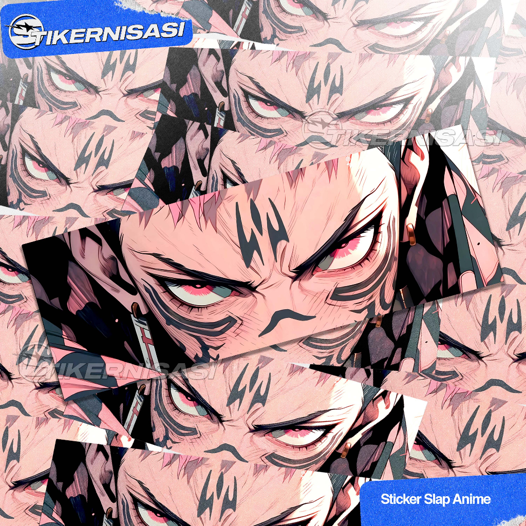 Stiker Slap Anime JJK Sukuna