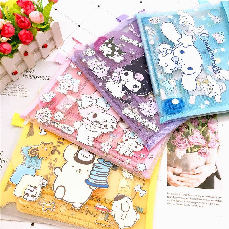 

Sanrio Mymelody Kuromi Cinnamoroll Pom Pom Purin Hadiah Siswa Lucu stationery set 7-piece Kartun Hadiah set Alat Tulis Anak Tk Kreatif Hadiah Untuk Awal Musim Sekolah