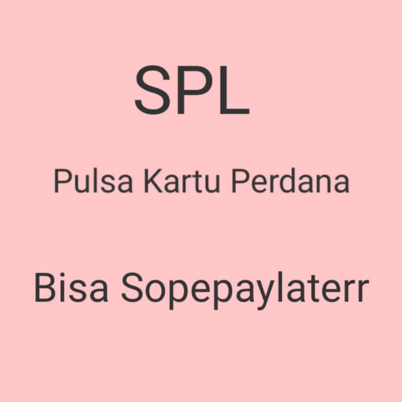 

Pulsa Semua Oprator