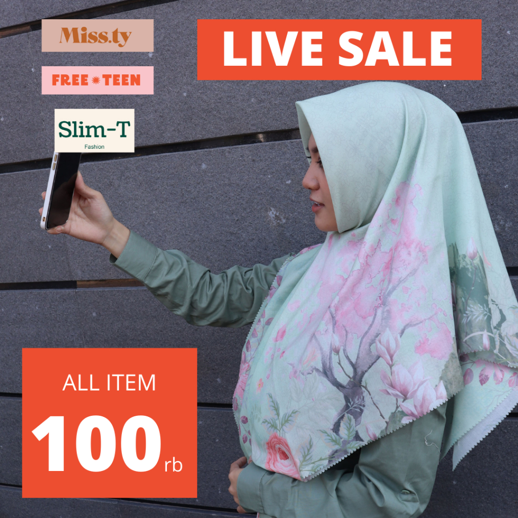 Shopee Live Sale Missty Special Sale Harga Rp 100.000 Blouse Tunik Gamis Kemeja Celana Rok Rompi Jak