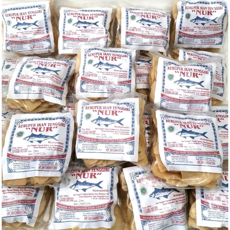 

Kerupuk NUR Kerupuk Ikan Tenggiri Siap Goreng Ker