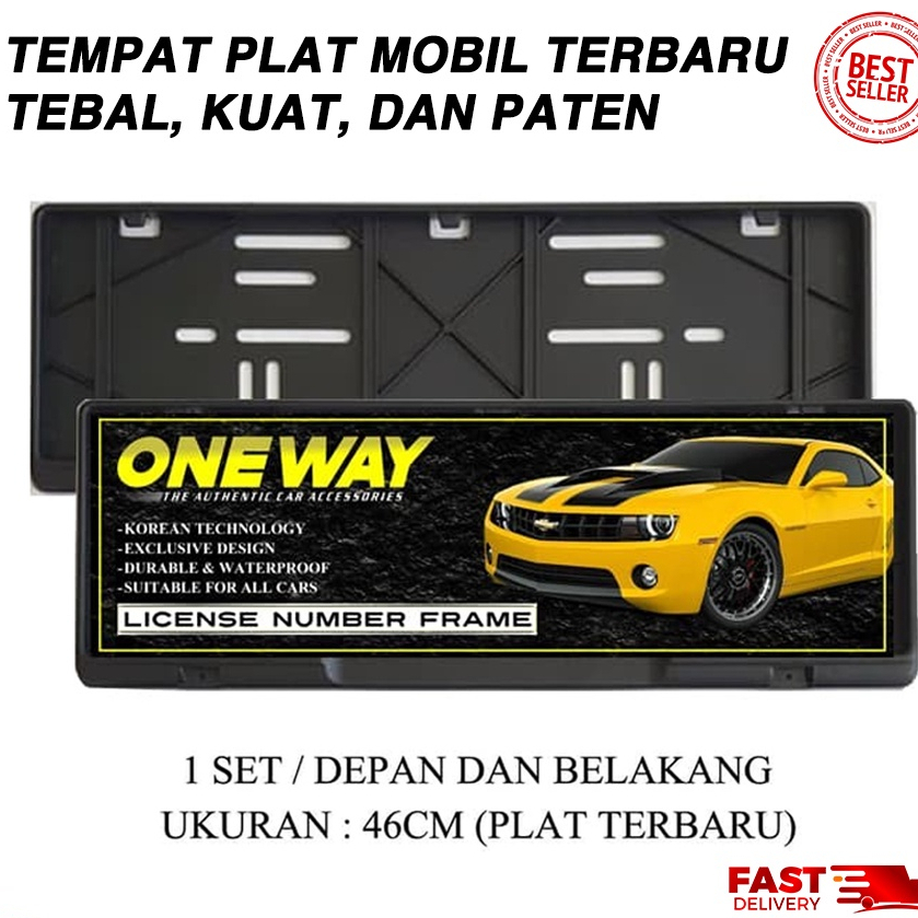 FRAME PLAT NOMOR/ TEMPAT DUDUKAN PLAT NOMOR MOBIL/ COVER PLAT NOMOR / TATAKAN PLAT NOMOR MOBIL
