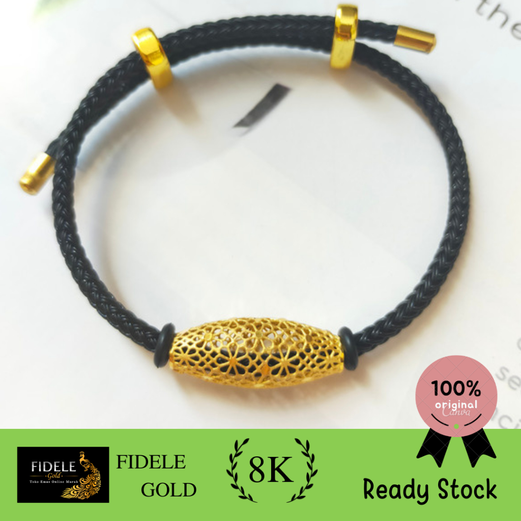 Gelang Bagong Fashion Charm Pipa Hongkong Fashion Emas 375