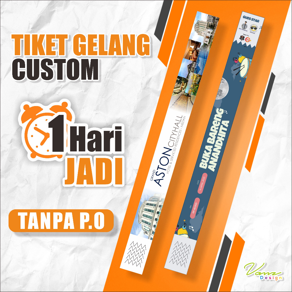 TIKET GELANG CUSTOM EVENT | KONSER | WISATA | SEMINAR | DLL.