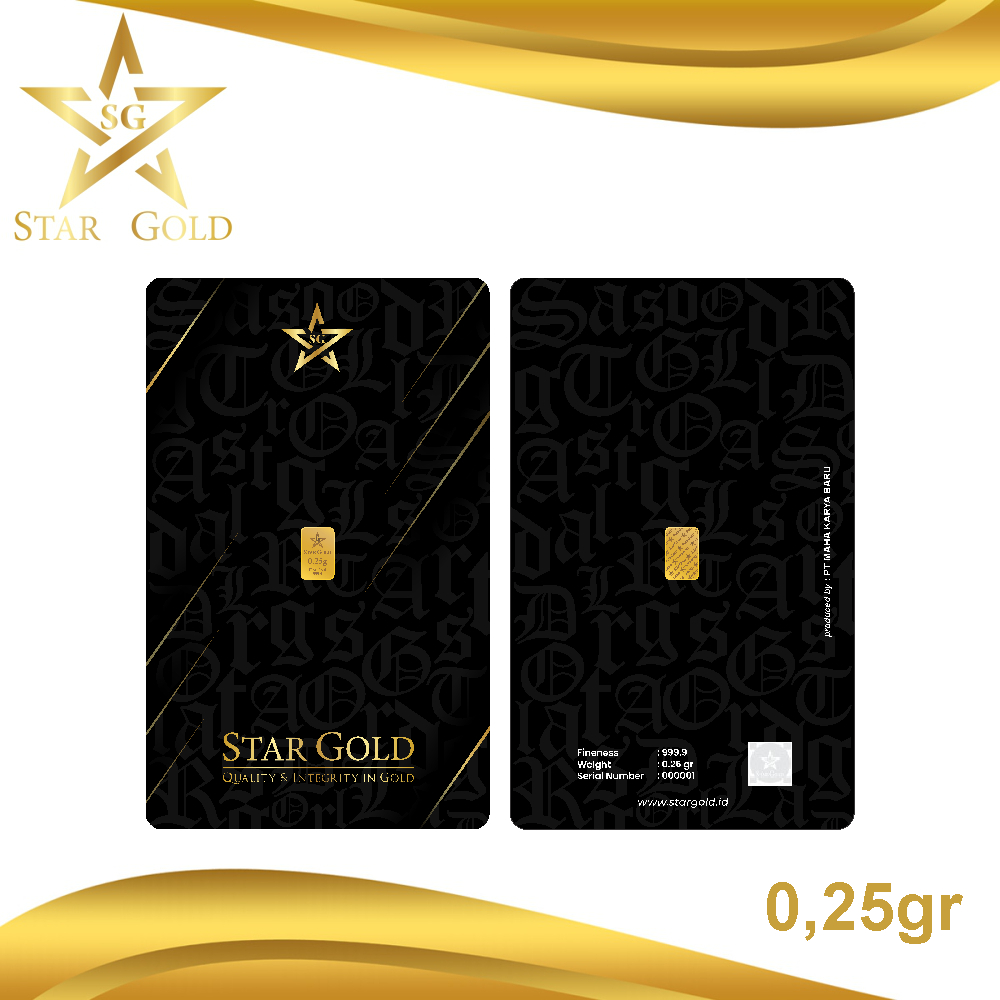 Star Gold Logam Mulia 0.25 Gram Premium Series