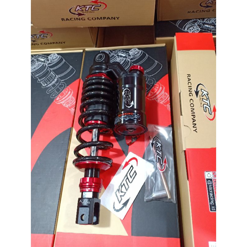 shock ktc extreme tabung atas black red 300mm beat carbu/ shockbreaker ktc racing extrim beat fi old