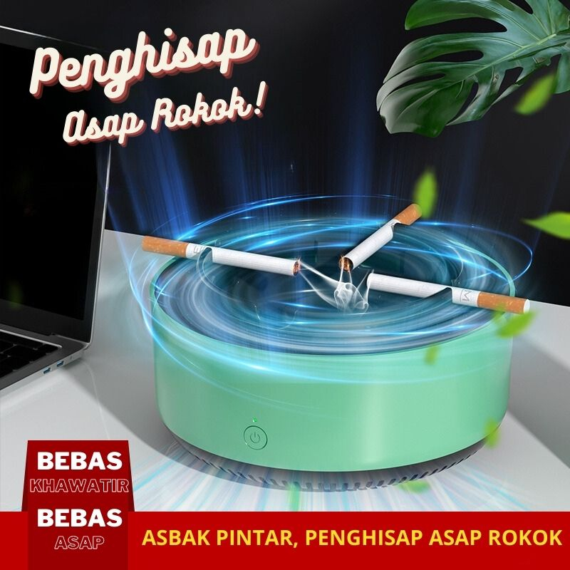 Vacuum Asbak Elektrik Penghisap Asap Rokok Baterai AA