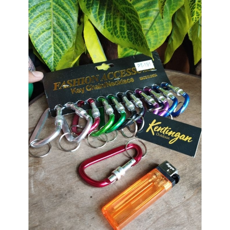 key chain Carabiner gepeng jumbo - Gantungan kunci Carabiner besar