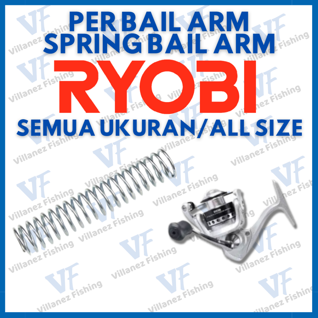 Sparepart reel pancing Per/spring Bailarm/Perr Tekan/Perr Spirall/Per Buka Tutup Reel Pancing RYOBI 