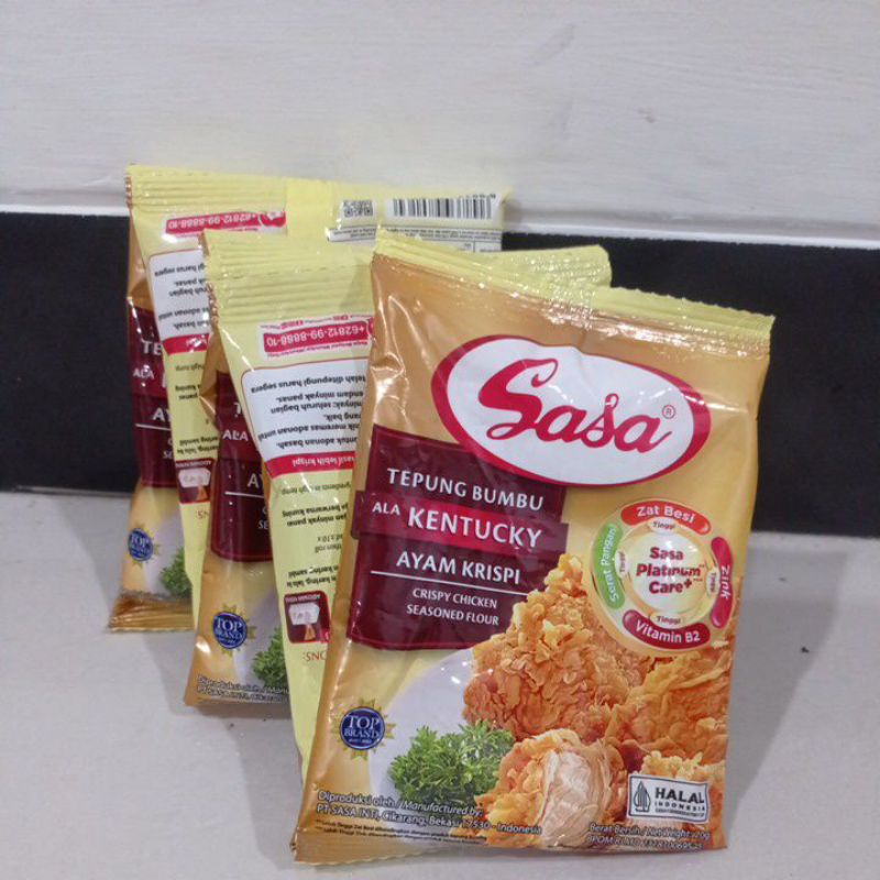 

Tepung Bumbu Kentucky Sasa 70gr Dapat 5pcs