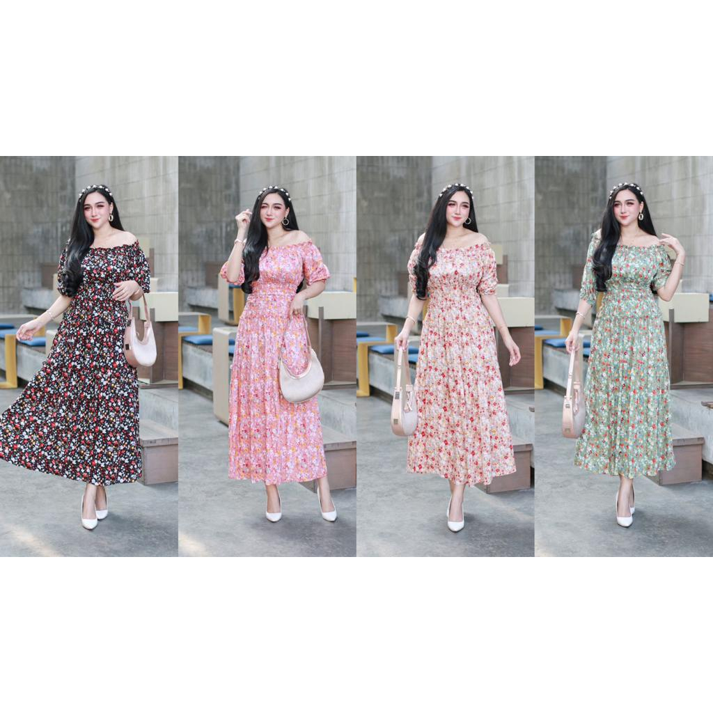 Baju Daster Starla Dress Sabrina Sultan Viral Longdress Homedress Isyan Korea  Terusan Lengan Panjan