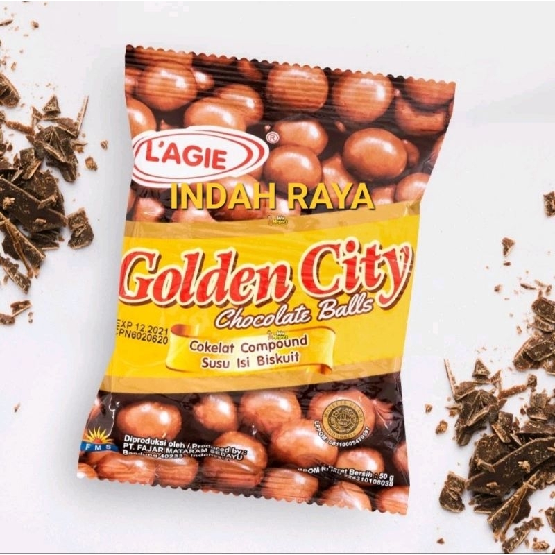 

L'AGIE GOLDEN CITY CHOCOLATE BALLS 50g