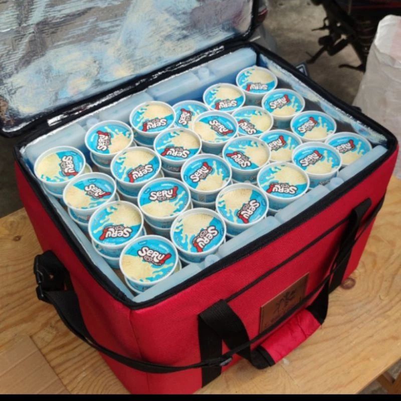 Cooler Bag Besar Tas Ice Cream Box Ice cream 8 liter Fullset