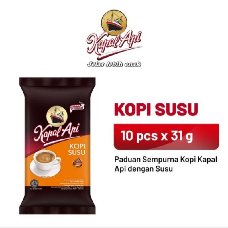 

KAPAL API Kopi susu 1pack (10x31gr)