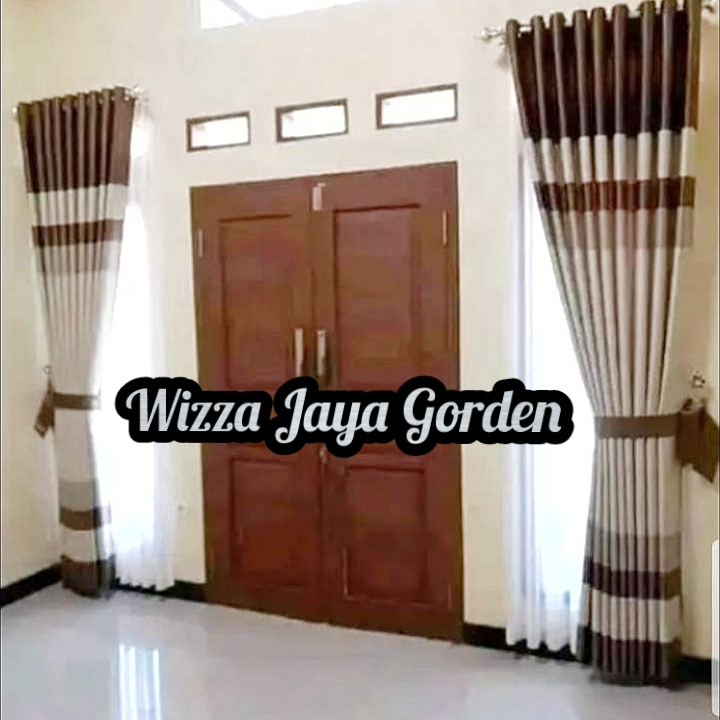 Gorden tebal mewah model minimalis pintu jendela ruang tamu terbaru blackout import quality premium