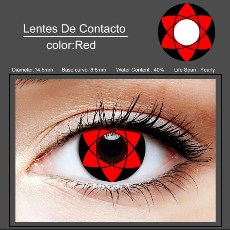 Softlens anime hexagram - lensa mata Naruto sasuke