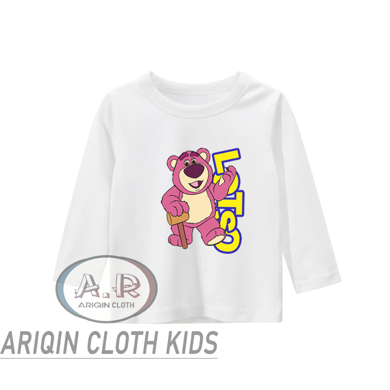 BAJU ANAK PEREMPUAN TOY STORY 3 LENGAN PANJANG - KAOS LOTSO BEAR