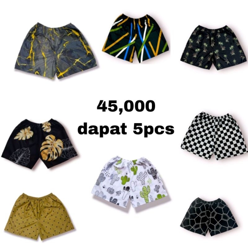 (PAKET MURAH + COD ) BOXER PANTAI PRIA WANITA / BOXER MURAH / CELANA BOXER / CELANA BOXER TERMURAH /
