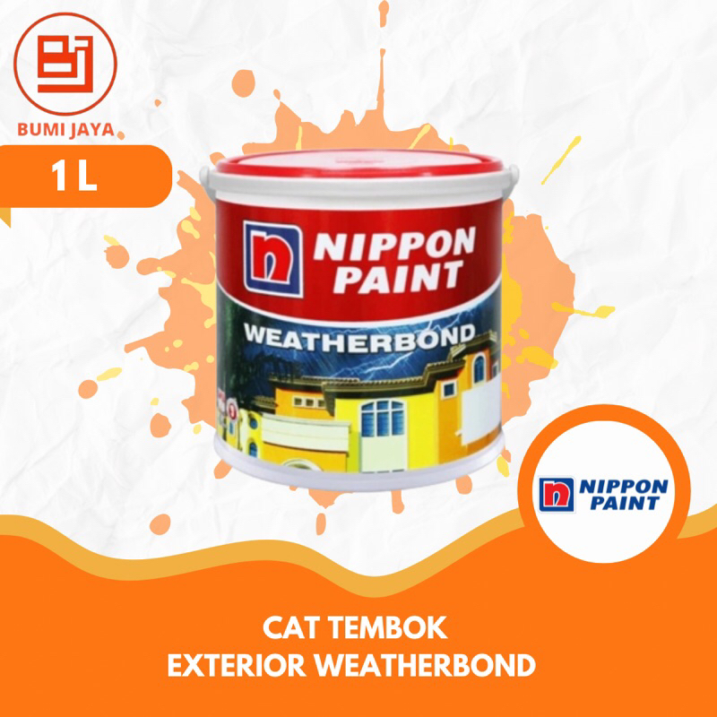 cat tembok exterior nippon paint weatherbond 1ltr