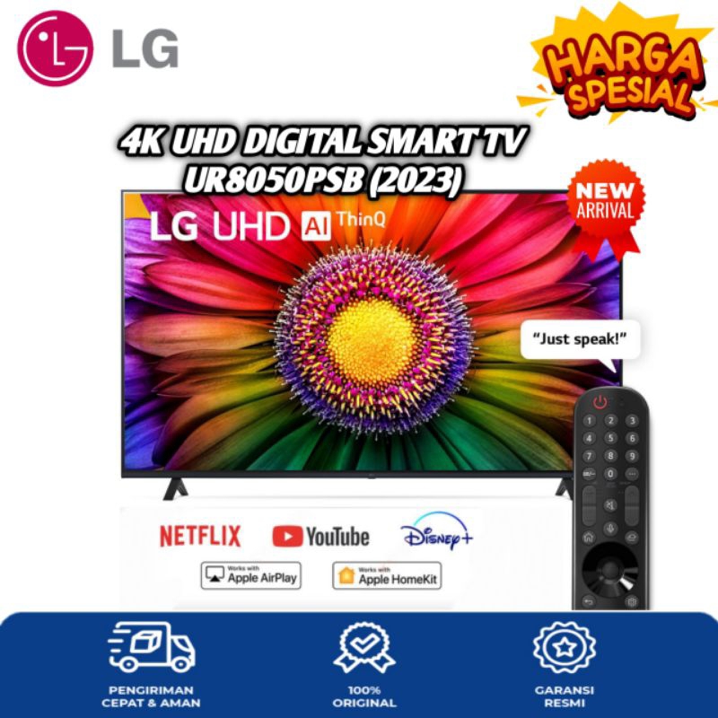 LG 65UR8050 SMART 4K UHD TV 65 INCH 65UR8050PSB GARANSI RESMI LG
