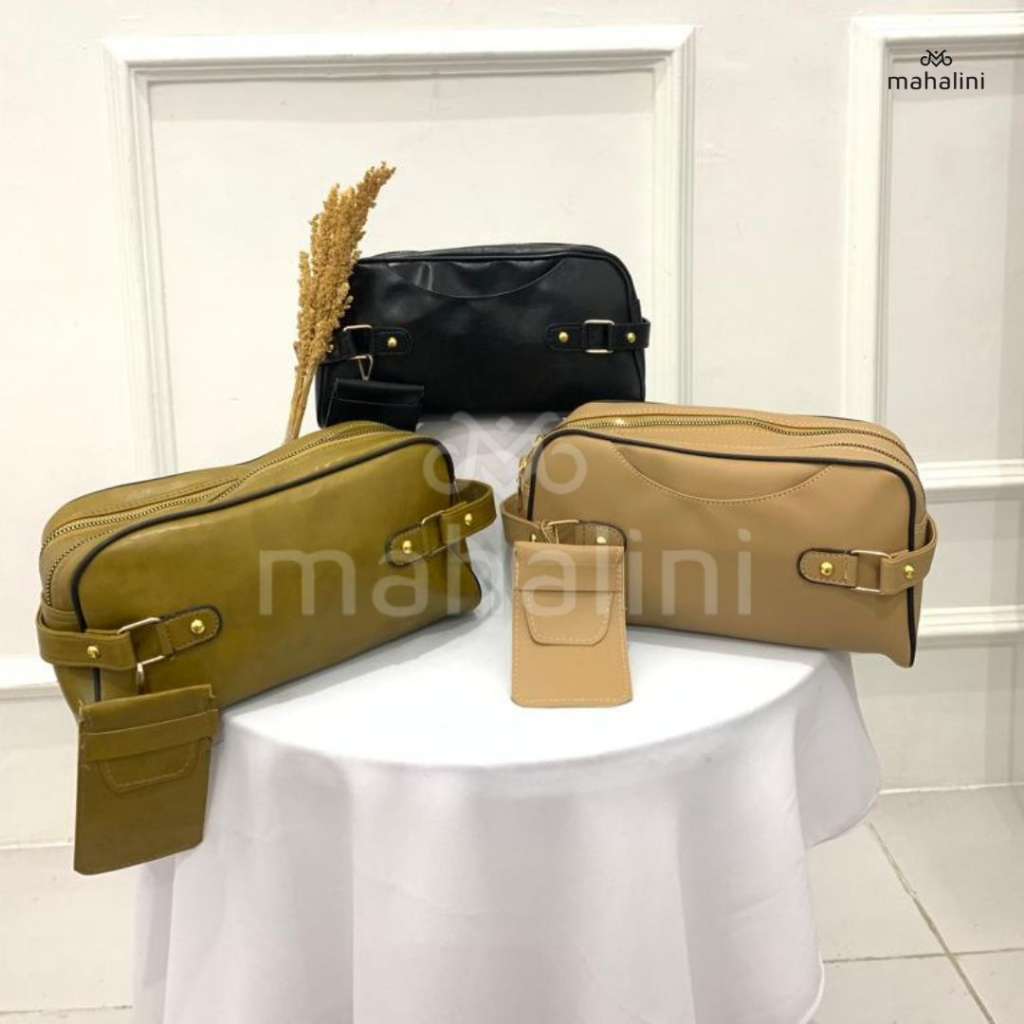 Tas Tenteng/Pouch Pria dan Wanita - MAHALINI - ZEYA POUCH PREMIUM (tanpa tali panjang)