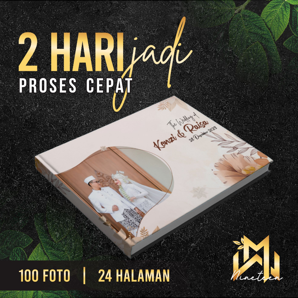 WEDDING PHOTOBOOK HARDCOVER ALBUM FOTO | CUSTOME | MAGAZINE | 24 HALAMAN | 100 FOTO | SIZE 20 X 30 C