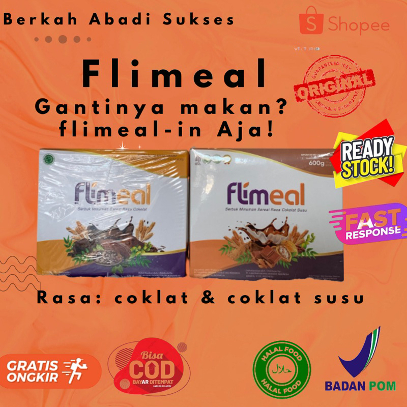flimeal by flimty sereal coklat, flimeal sachet, flimeal coklat susu , flimeal 12 sachet