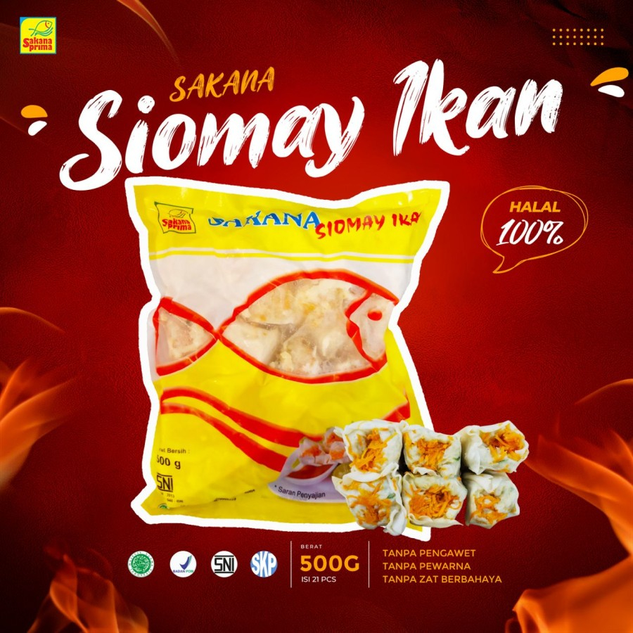 

SAKANA SIOMAY IKAN 500GR HALAL