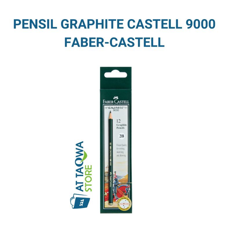 

[1 PCS] Pensil Faber Castell 9000 B/2B/3B/4B/5B/6B/7B/8B/H/2H/3H/4H/5H/6H/HB