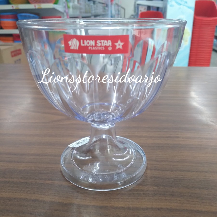Lion Star Gelas Sop Buah Plastik Volume 500 ml / Lion Star Velina CupGL-59 / Gelas Es Campur Es Buah