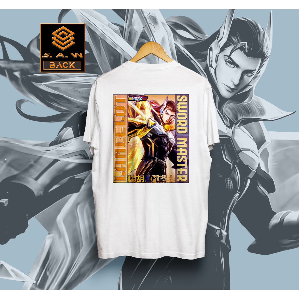 T-SHIRT LANCELOT Kaos GAME MOBA Mobile Legends Bangbang NEXT Lancelot Jungler Skin Hero Assasin Pria