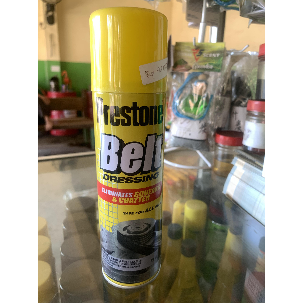 prestone belt dressing spray