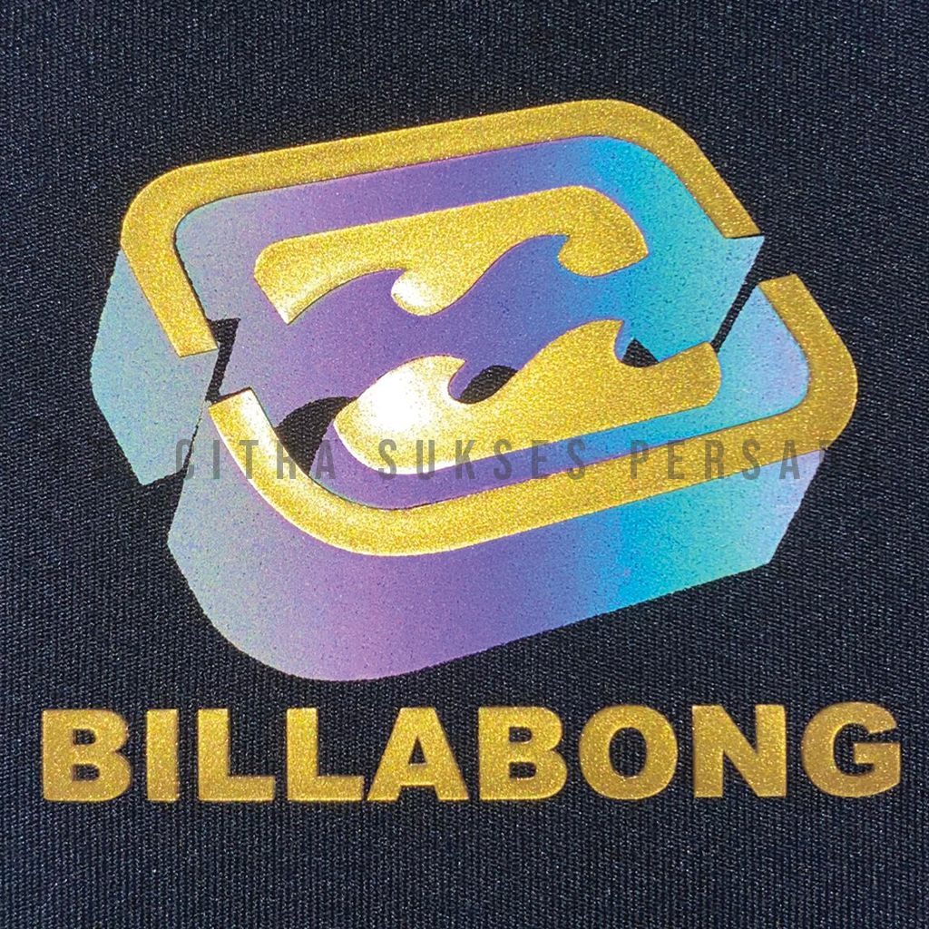 

3D TPU Reflective Rainbow Logo Billabong Gold