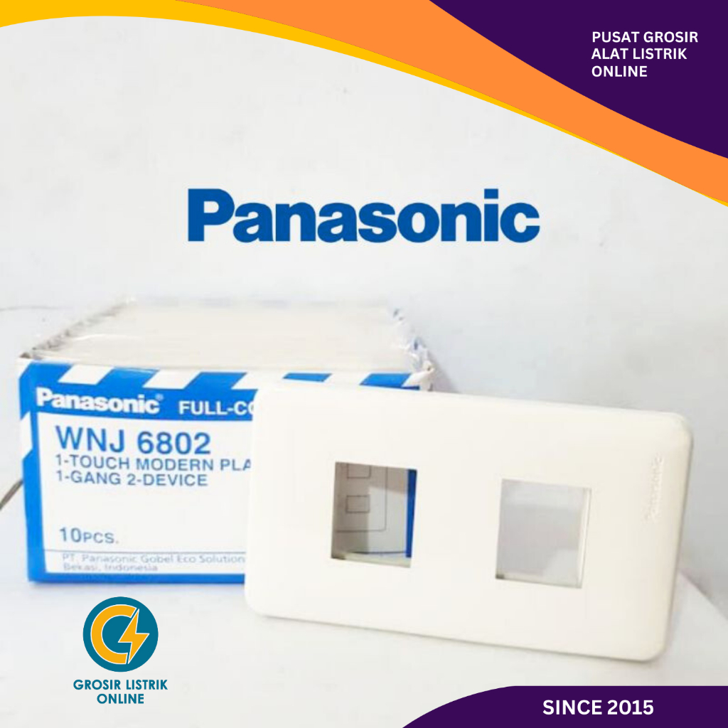 FRAME PANASONIC 1 2 3 GANG WNJ 6801 6802 6803 WNJ6801 WNJ6802 WNJ6803 LUBANG FULL COLOUR MODEL LAMA