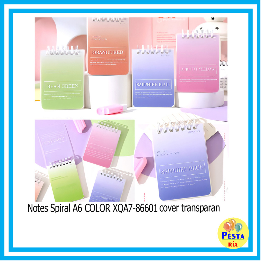 

Murah!! (1 Pcs) Notes Spiral Atas A6, notebook Ring Motif, diary spiral, buku catatan