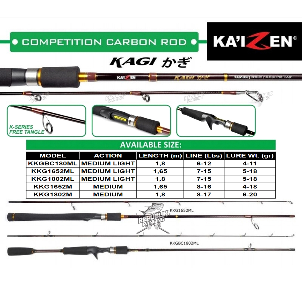 Joran KAIZEN KAGI | Spinning | Kolam Galatama Harian Mas Bawal Lele Patin REPUBLIK PANCING