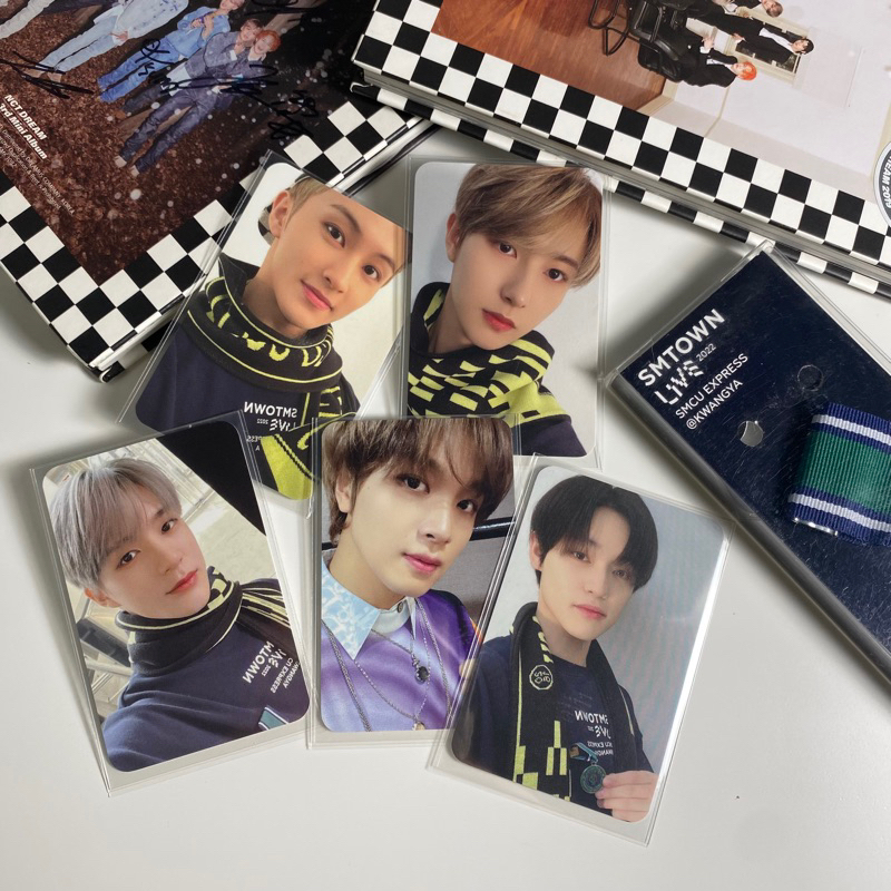 NCT DREAM SMTOWN LIVE SMCU EXPRESS KWANGYA 2022 EMBLEM BADGE FULLSET PHOTOCARD PC MARK RENJUN JENO H