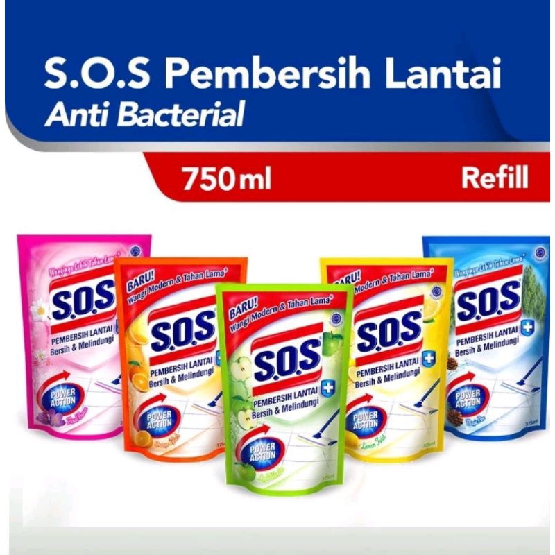 SOS Pembersih Lantai 750ml / SOS 750ml All Variant