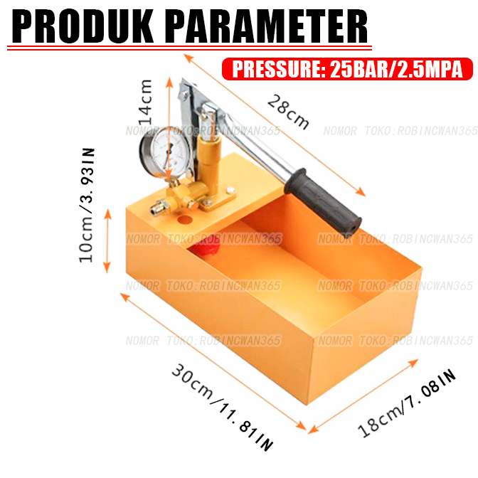 KUBIBIX TEST PUMP MANUAL - ALAT TES KEBOCORAN PIPA AIR - ALAT MANUAL POMPA TES - KATUP PIPA PENGUJI
