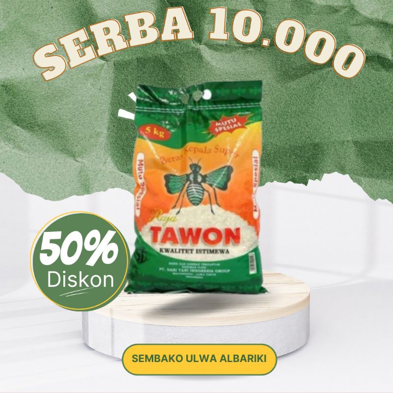 

BERAS CAP TAWON 1 KG