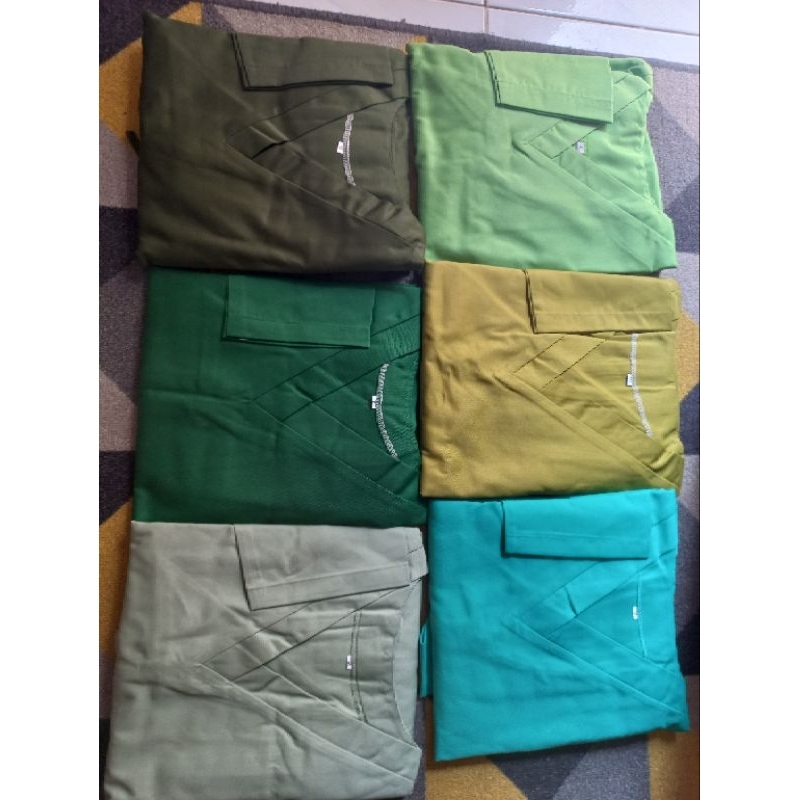 BAJU OKA  MEDIS LENGAN PANJANG  EDISI HIJAU