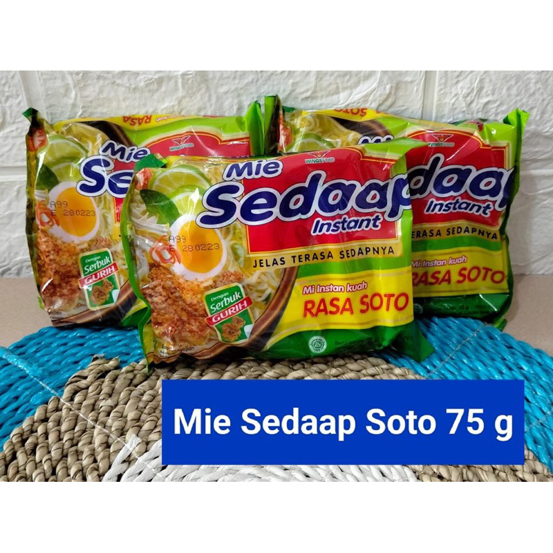 

[ Paket 10 Bungkus ] MIE SEDAP SOTO 75gr Mie Instan Murah