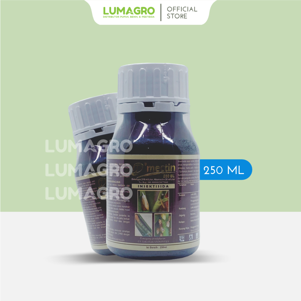 Insektisida D'mectin 530SL 250ml Dimehypo Abamektin Pembasmi Hama Thrips Kutu Kebul D mectin