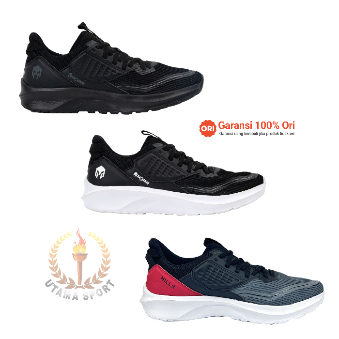 MILLS Sepatu Running Evander | Lari Sneakers