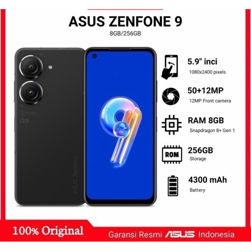 Asus Zenfone 9 8/256 Garansi Resmi Asus Indonesia