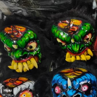 Topeng Gedruk Rampak Buto / Topeng Buto Ijo