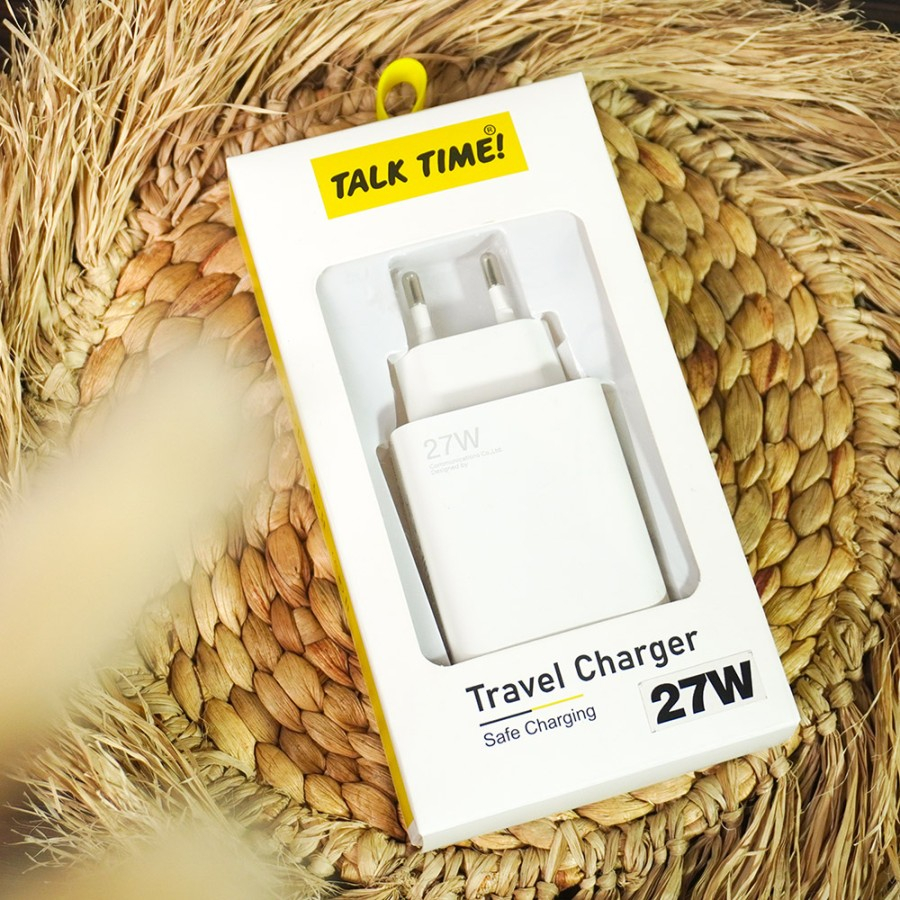 KEPALA CHARGER ADAPTOR CHARGER FAST CHARGING 27W HEAD TC TALKTIME 27W VOOC PD QC3.0